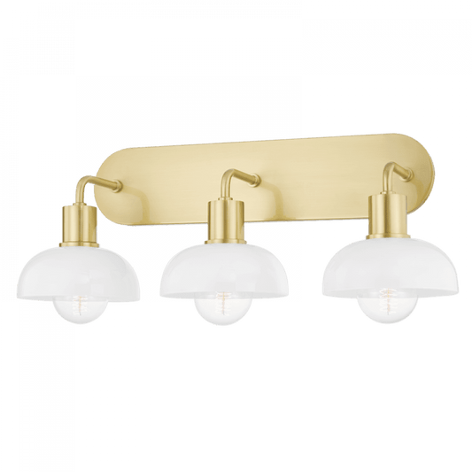 Mitzi by Hudson Valley Lighting Kyla Bath Bracket Aged Brass, Brass