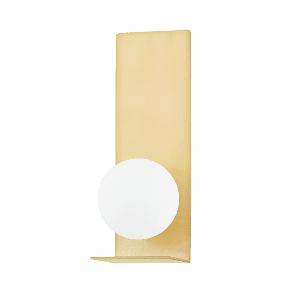 Mitzi by Hudson Valley Lighting Lani Wall Sconce Aged Brass, Brass