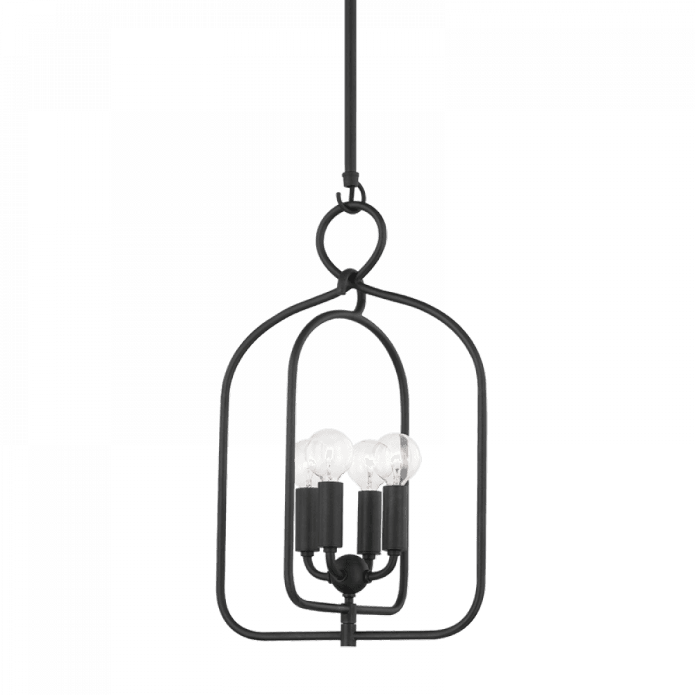 Mitzi by Hudson Valley Lighting Mallory Pendant Black, Aged Iron