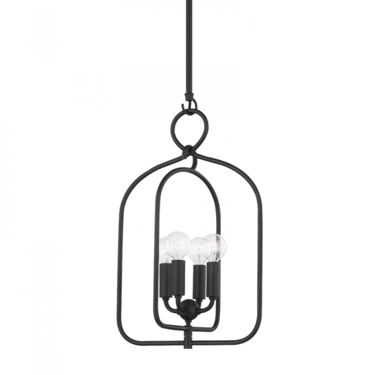 Mitzi by Hudson Valley Lighting Mallory Pendant Black, Aged Iron