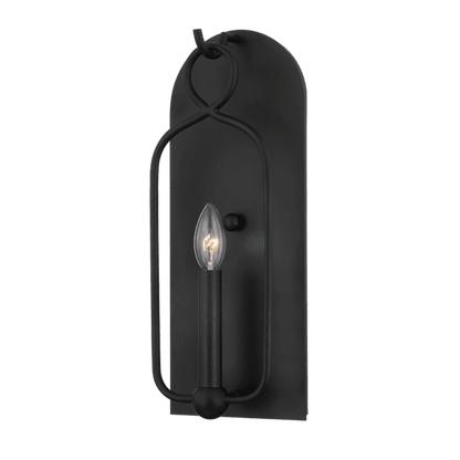 Mitzi by Hudson Valley Lighting Mallory Wall Sconce Black, Aged Iron