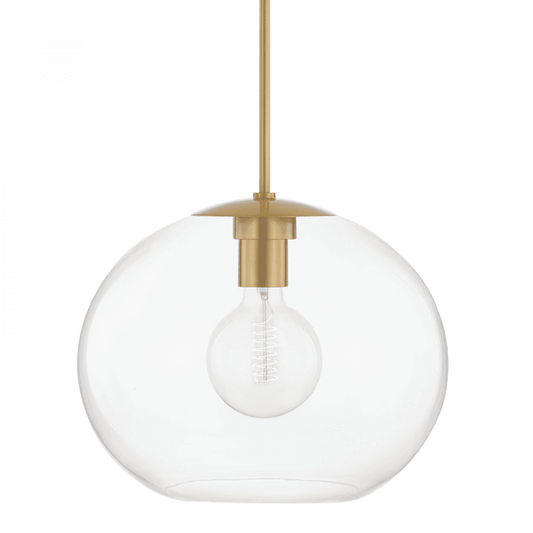 Mitzi by Hudson Valley Lighting Margot Large Pendant Aged Brass, Brass