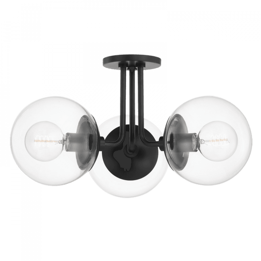 Mitzi by Hudson Valley Lighting Meadow Semi-Flush Mount Olde Bronze, Bronze