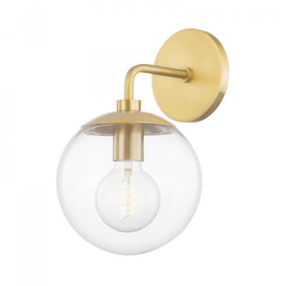 Mitzi by Hudson Valley Lighting Meadow Wall Sconce Aged Brass, Brass