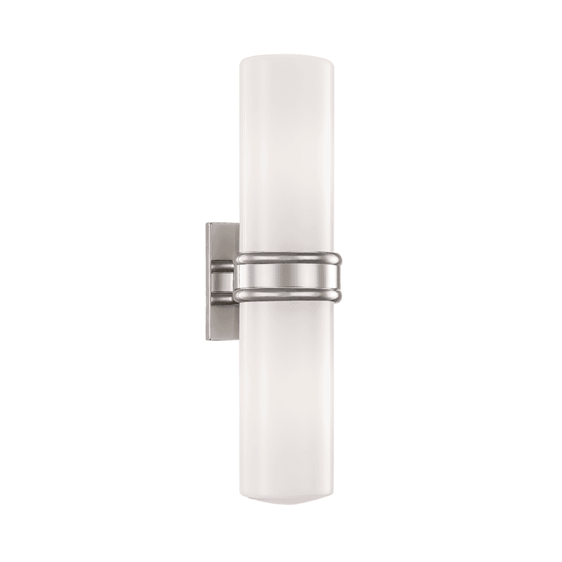 Mitzi by Hudson Valley Lighting Natalie Wall Sconce Nickel, Polished Nickel