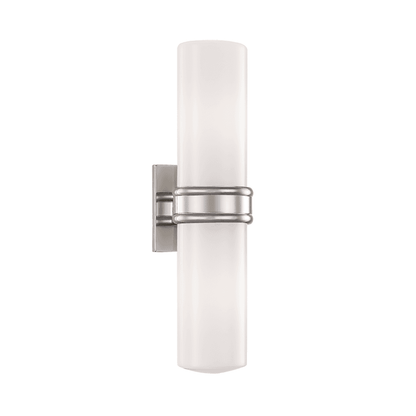 Mitzi by Hudson Valley Lighting Natalie Wall Sconce Nickel, Polished Nickel