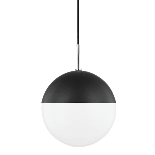 Mitzi by Hudson Valley Lighting Renee Large Pendant Polished Nickel, Black