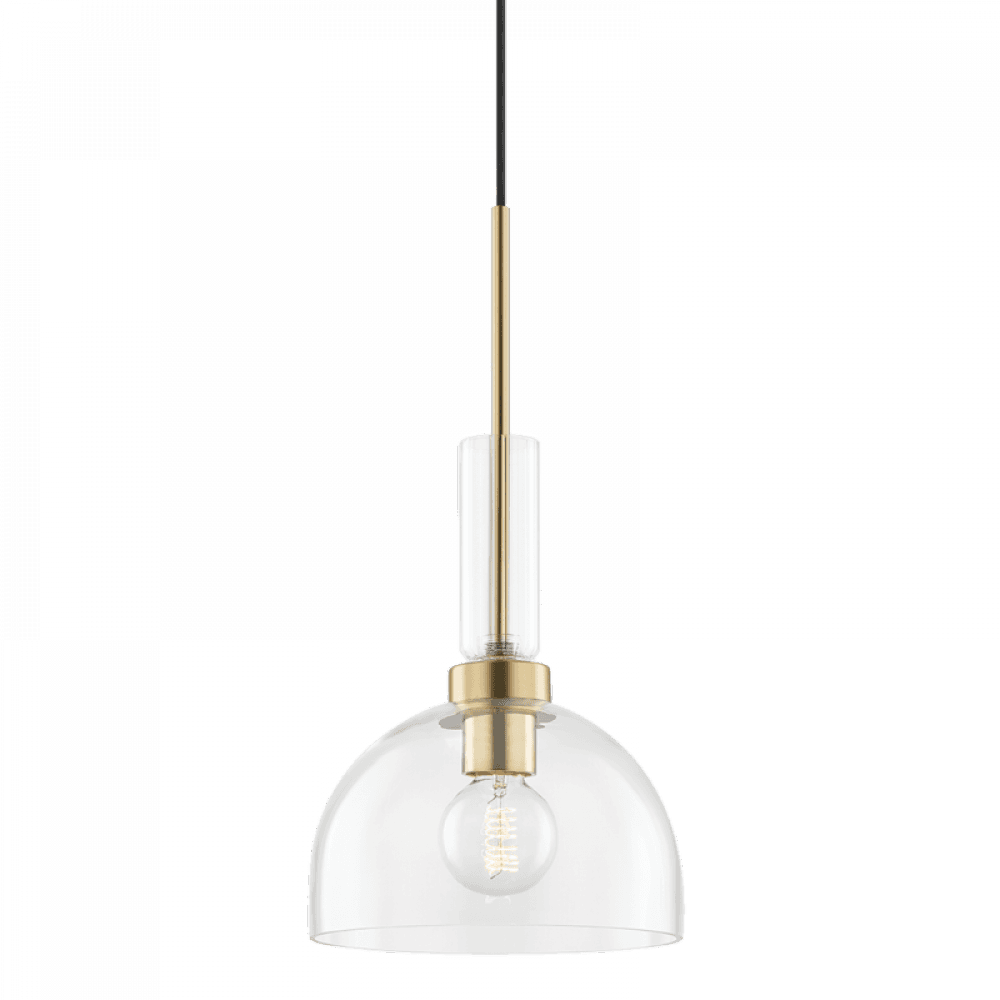 Mitzi by Hudson Valley Lighting Tabitha Pendant Antique Brass, Aged Brass