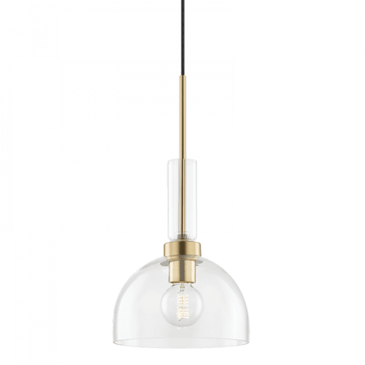 Mitzi by Hudson Valley Lighting Tabitha Pendant Antique Brass, Aged Brass