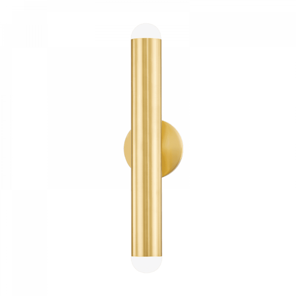 Mitzi by Hudson Valley Lighting Taylor Wall Sconce Brass, Aged Brass