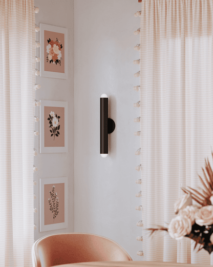 Mitzi by Hudson Valley Lighting Taylor Wall Sconce, 2-Light, Soft Black, 18.5"H (H602102-SBK 608UHDZ)