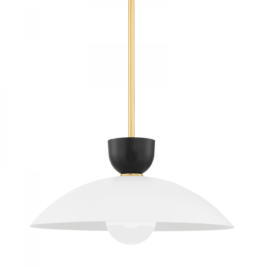 Mitzi by Hudson Valley Lighting Whitley Large Pendant Brass, Aged Brass