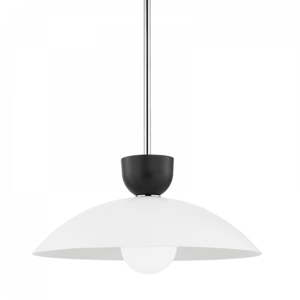 Mitzi by Hudson Valley Lighting Whitley Large Pendant Nickel, Polished Nickel