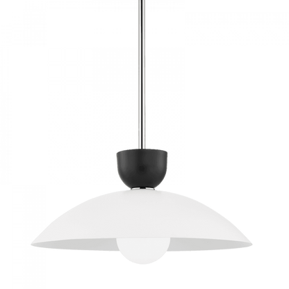 Mitzi by Hudson Valley Lighting Whitley Large Pendant Nickel, Polished Nickel