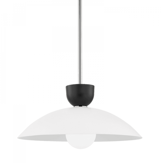 Mitzi by Hudson Valley Lighting Whitley Large Pendant Nickel, Polished Nickel