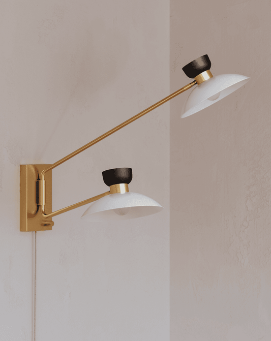 Mitzi by Hudson Valley Lighting Whitley Wall Sconce Nickel, Polished Nickel