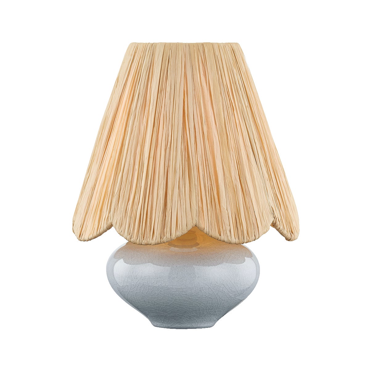 Mitzi by Hudson Valley Lighting Cailyn Table Lamp in Aged Brass / Ceramic Frost Crackle