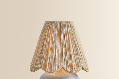 Mitzi by Hudson Valley Lighting Cailyn Table Lamp in Aged Brass / Ceramic Frost Crackle, detail view 1