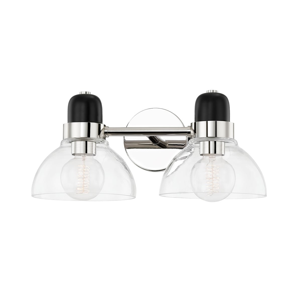 Mitzi by Hudson Valley Lighting Camile 2-Light Vanity Light in Polished Nickel