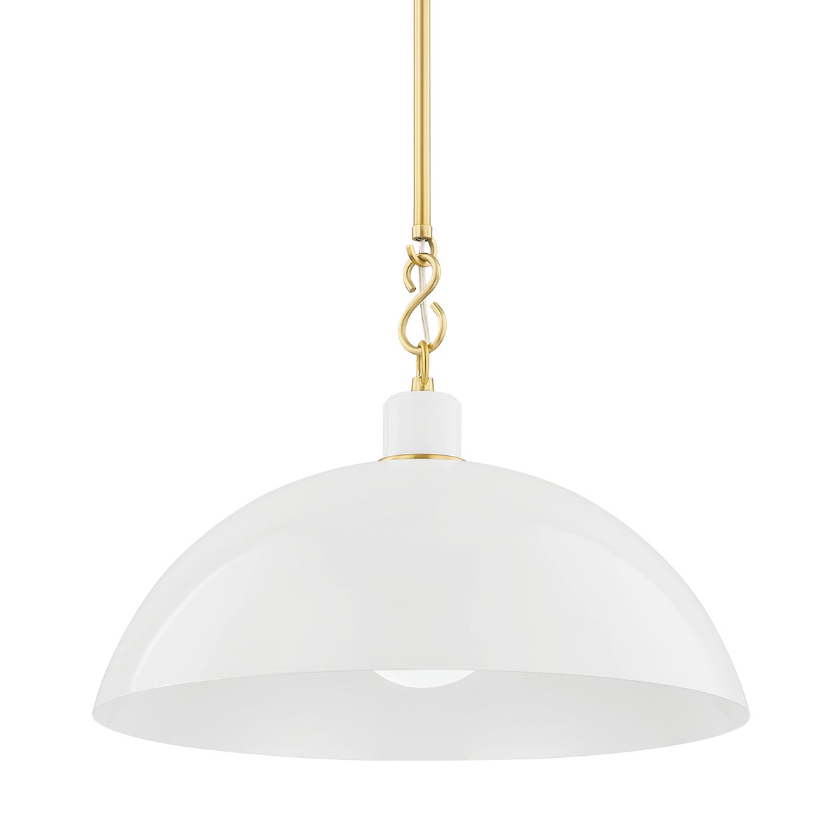 Mitzi by Hudson Valley Lighting Camille Large Pendant in Aged Brass
