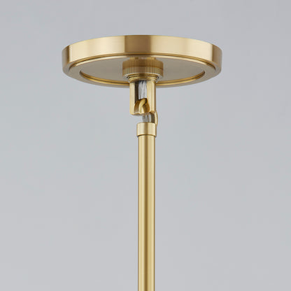 Mitzi by Hudson Valley Lighting Camille Large Pendant in Aged Brass, detail view 1
