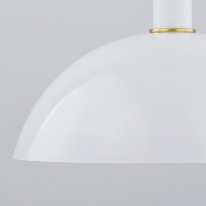 Mitzi by Hudson Valley Lighting Camille Large Pendant in Aged Brass, detail view 2