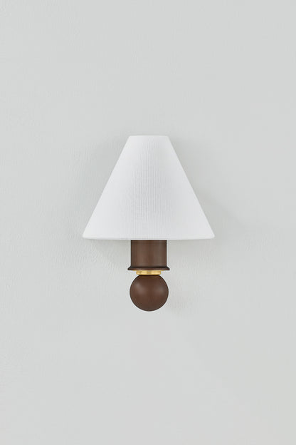 Mitzi by Hudson Valley Lighting Candice Wall Sconce in Aged Brass, detail view 1