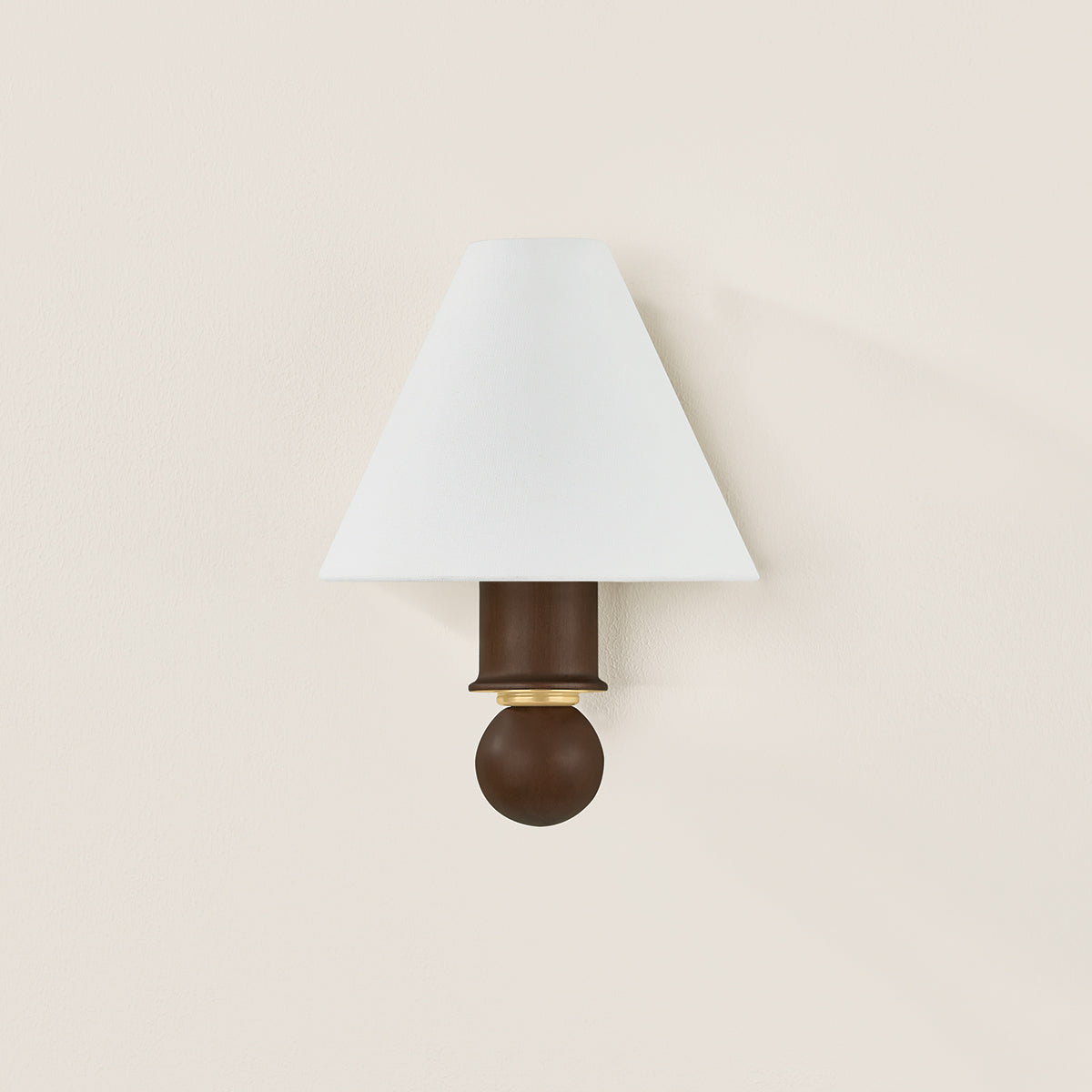 Mitzi by Hudson Valley Lighting Candice Wall Sconce in Aged Brass, detail view 3