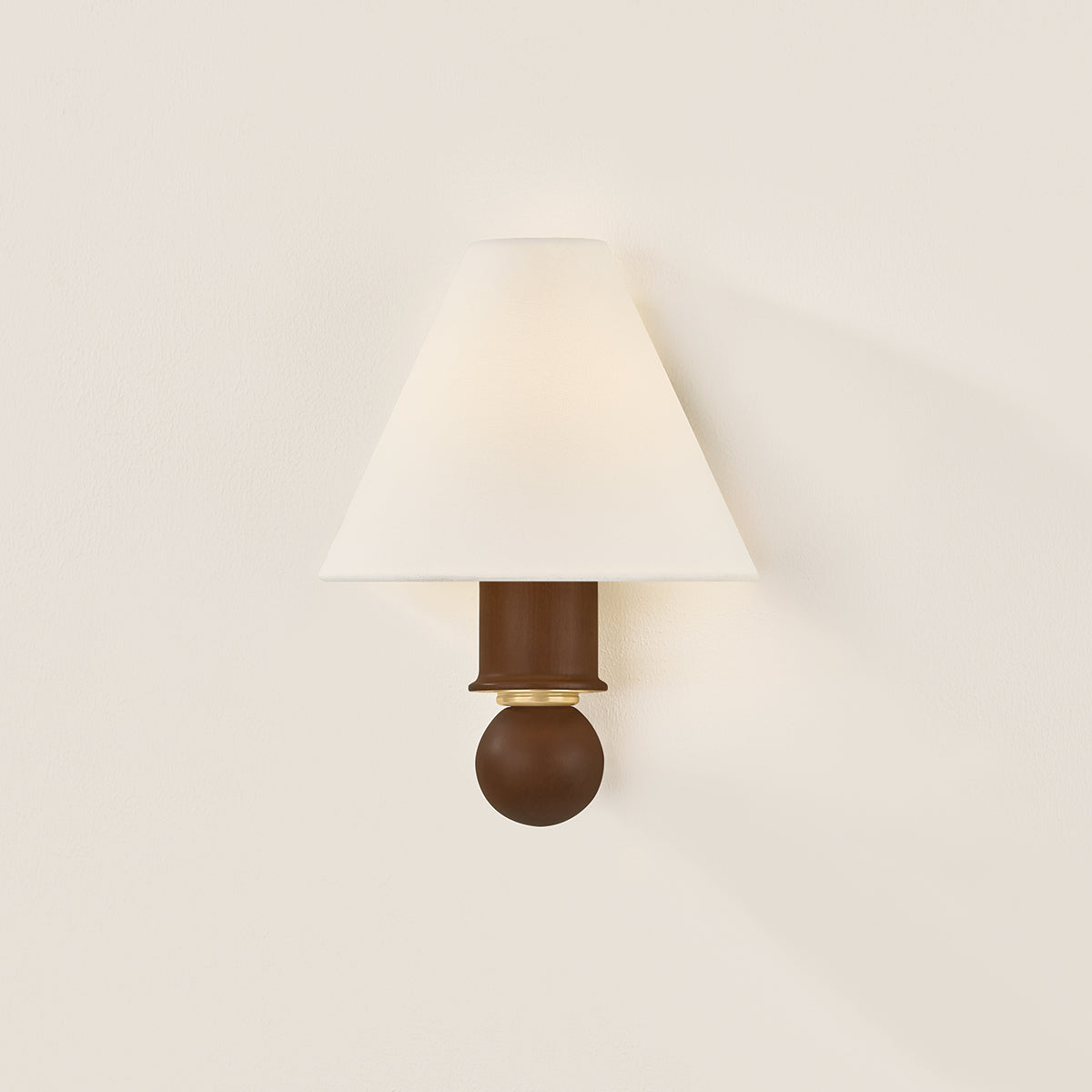 Mitzi by Hudson Valley Lighting Candice Wall Sconce in Aged Brass, detail view 5