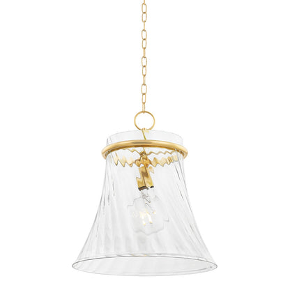 Mitzi by Hudson Valley Lighting Cantana Large Pendant in Aged Brass