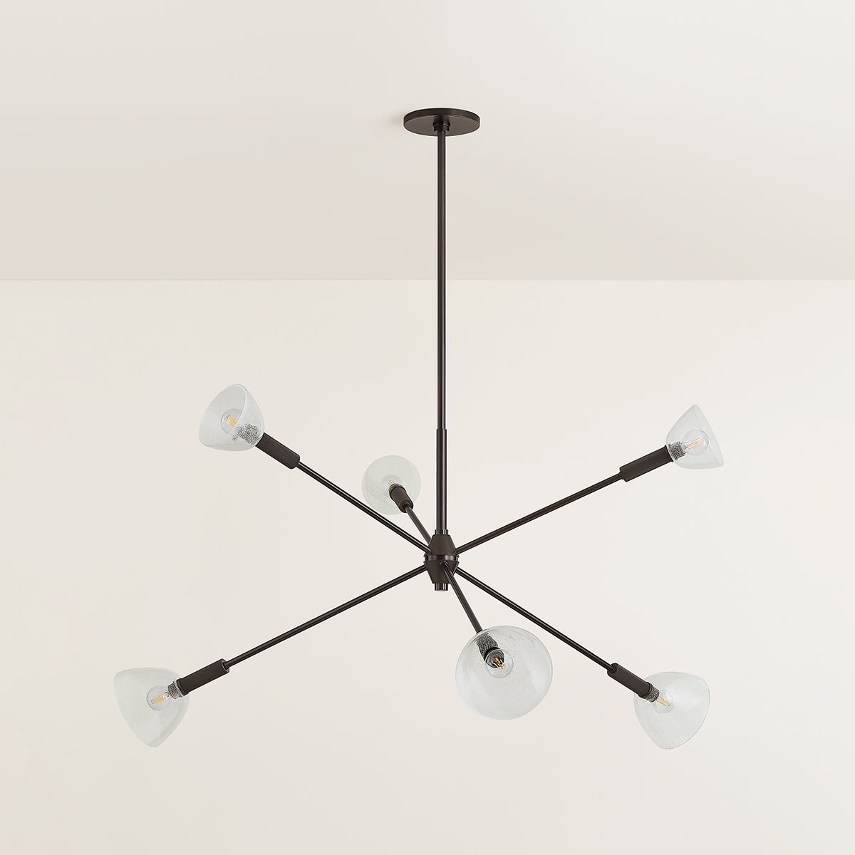 Mitzi by Hudson Valley Lighting Caraway Chandelier in True Bronze, detail view 3
