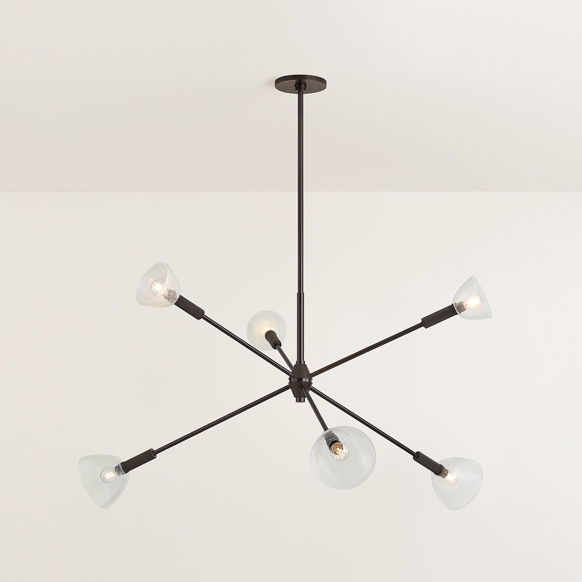 Mitzi by Hudson Valley Lighting Caraway Chandelier in True Bronze, detail view 5