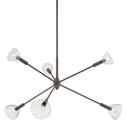 Mitzi by Hudson Valley Lighting Caraway Chandelier in True Bronze