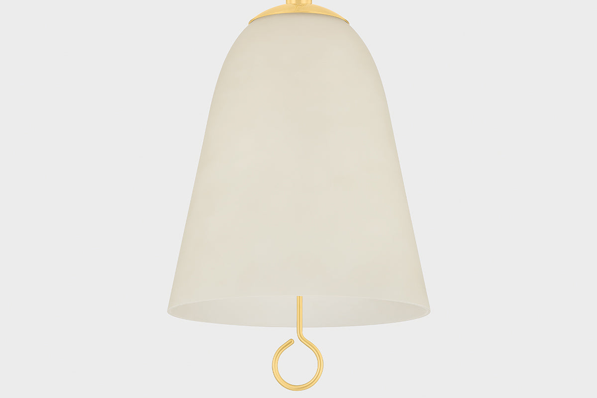 Mitzi by Hudson Valley Lighting Christine Large Pendant in Aged Brass, detail view 2
