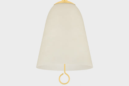 Mitzi by Hudson Valley Lighting Christine Large Pendant in Aged Brass, detail view 2