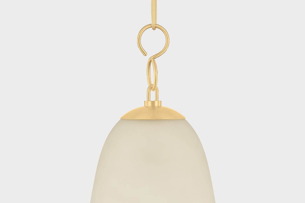 Mitzi by Hudson Valley Lighting Christine Large Pendant in Aged Brass, detail view 3