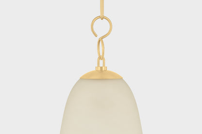 Mitzi by Hudson Valley Lighting Christine Large Pendant in Aged Brass, detail view 3