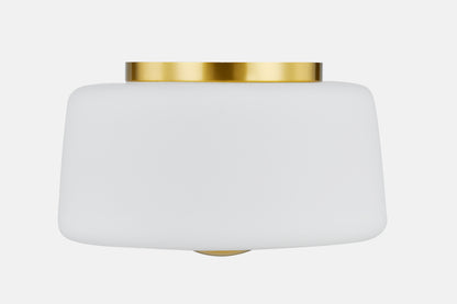 Mitzi by Hudson Valley Lighting Ciela Flush Mount in Aged Brass, detail view 1