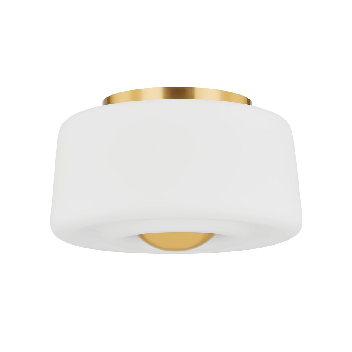 Mitzi by Hudson Valley Lighting Ciela Flush Mount in Aged Brass