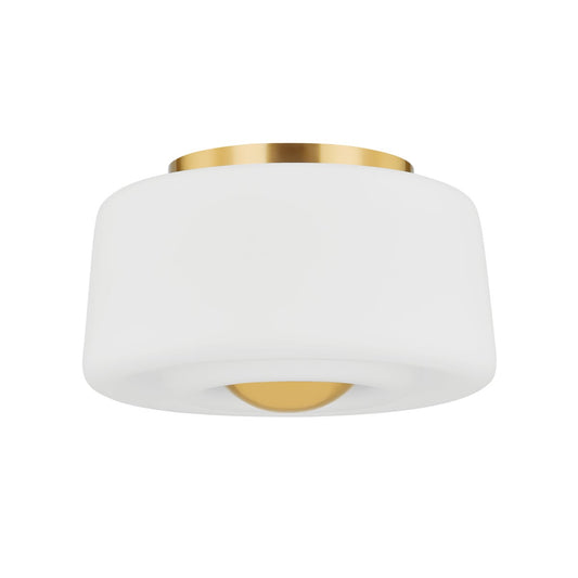Mitzi by Hudson Valley Lighting Ciela Flush Mount in Aged Brass