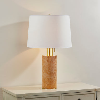 Mitzi by Hudson Valley Lighting Clarissa Table Lamp in Aged Brass, detail view 4