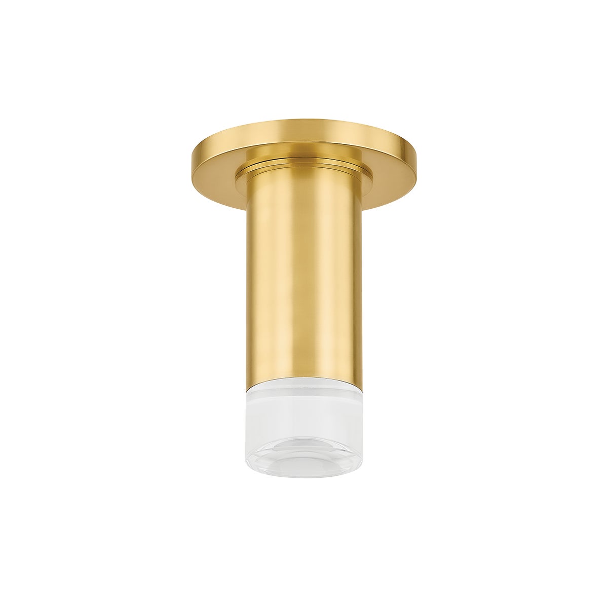 Mitzi by Hudson Valley Lighting Claudie Flush Mount in Aged Brass
