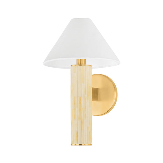 Mitzi by Hudson Valley Lighting Clover Wall Sconce in Aged Brass