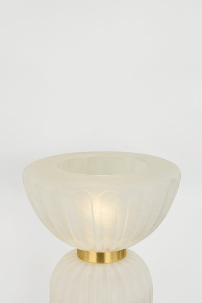 Mitzi by Hudson Valley Lighting Cordelia Table Lamp in Aged Brass, detail view 1
