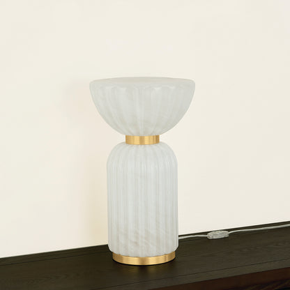 Mitzi by Hudson Valley Lighting Cordelia Table Lamp in Aged Brass, detail view 3