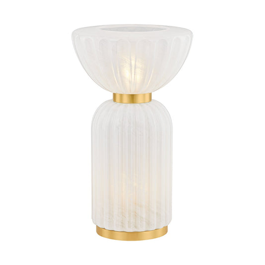 Mitzi by Hudson Valley Lighting Cordelia Table Lamp in Aged Brass