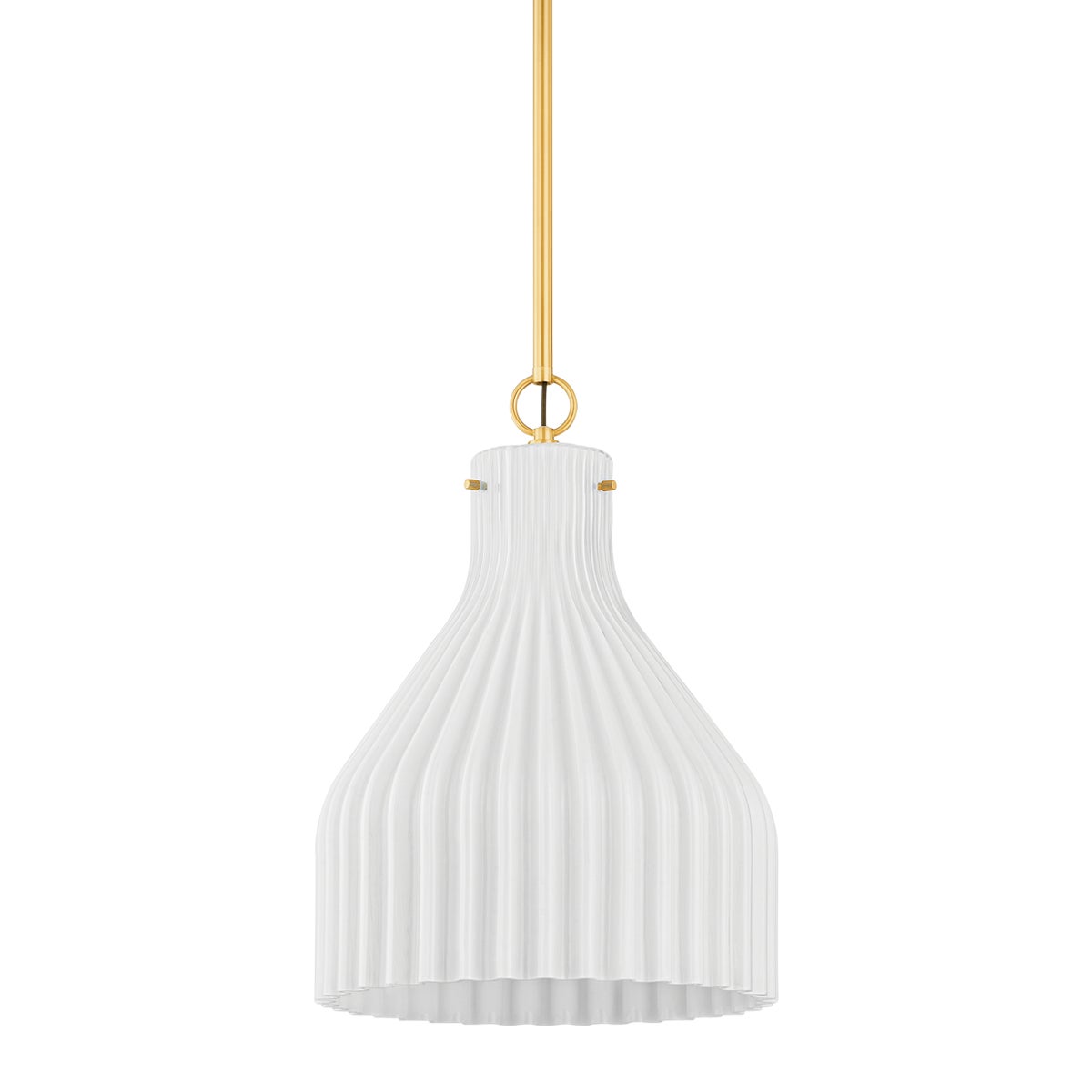 Mitzi by Hudson Valley Lighting Corinthia Large Pendant in Aged Brass