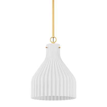 Mitzi by Hudson Valley Lighting Corinthia Large Pendant in Aged Brass