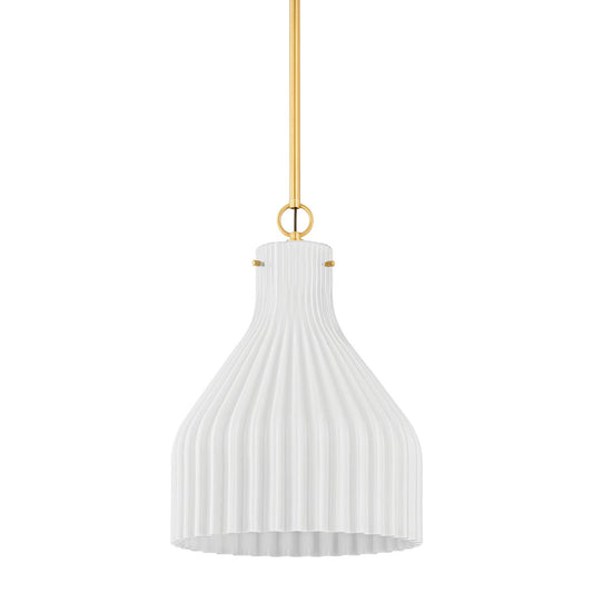 Mitzi by Hudson Valley Lighting Corinthia Large Pendant in Aged Brass