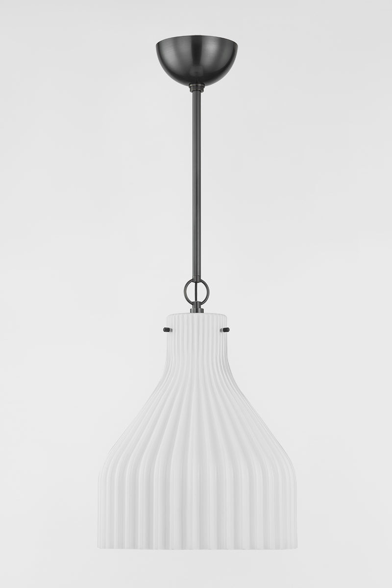 Mitzi by Hudson Valley Lighting Corinthia Large Pendant in Old Bronze, detail view 1